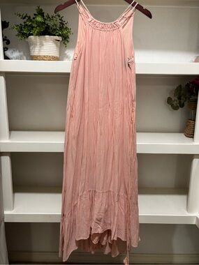 Women’s Pink Flowing Maxi Skirt